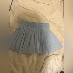 light blue TNA tennis skirt
